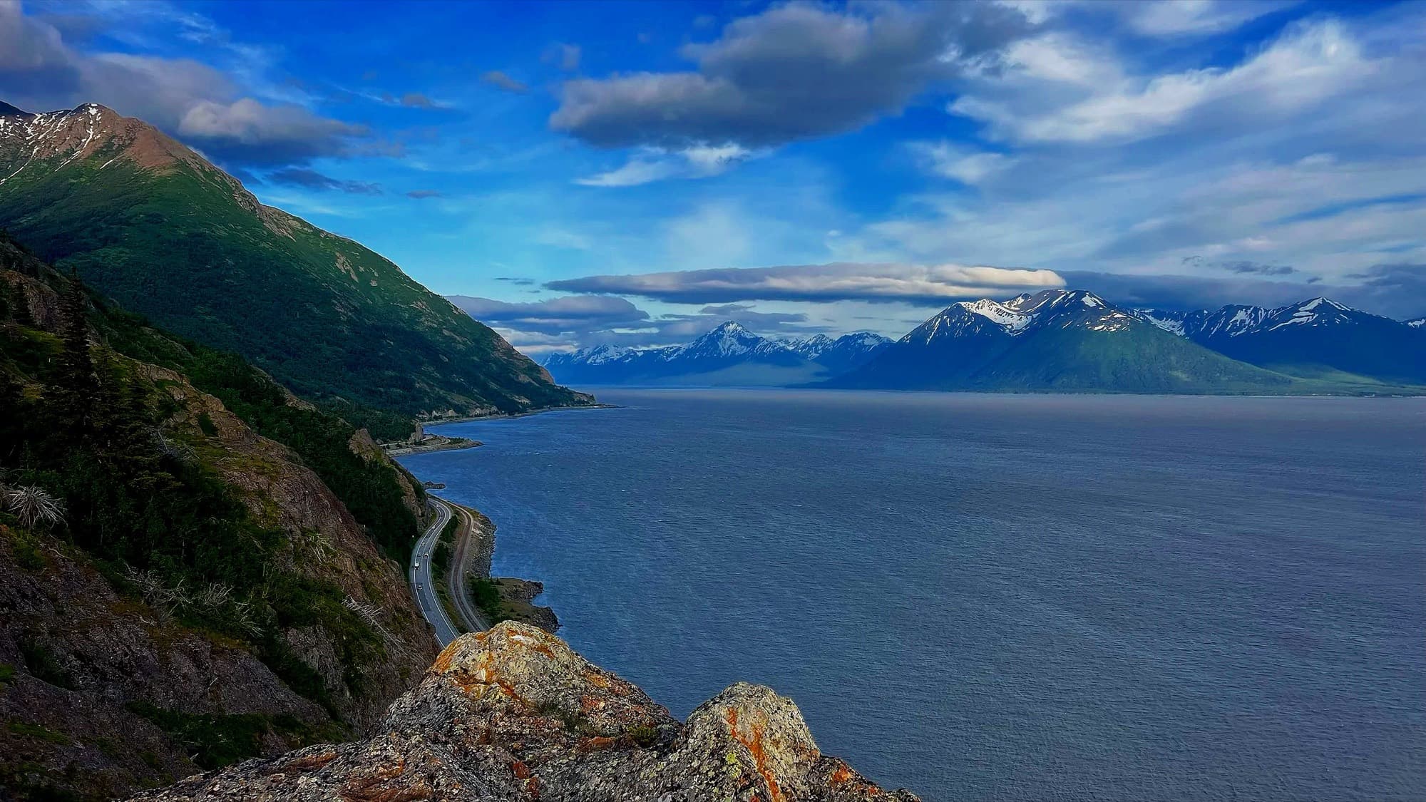 Turnagain Arm and the Chugach Mountains, Alaska